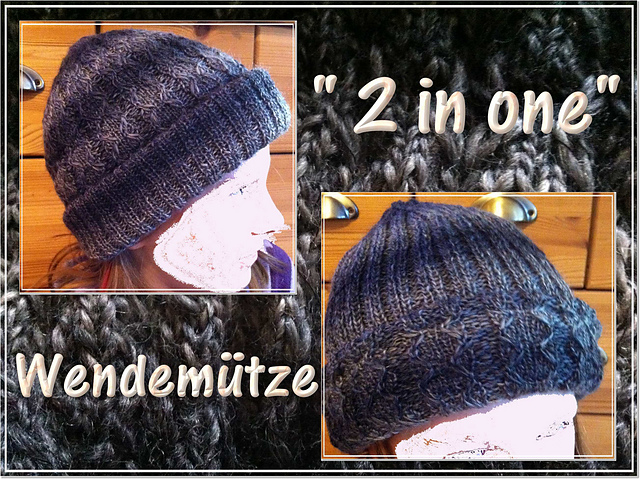 "2 in one" Wendemütze