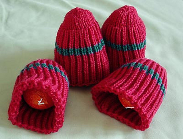 Ribbed Egg Cozies