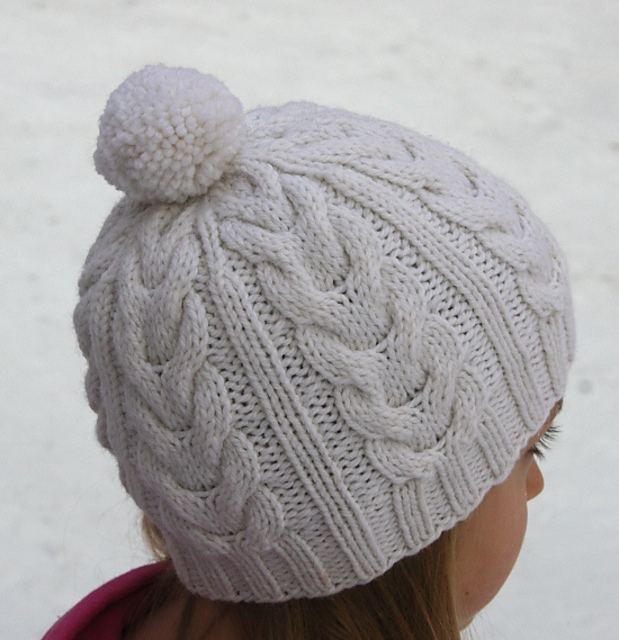 Cable Staghorn Whalebone Hat Beanie Toque