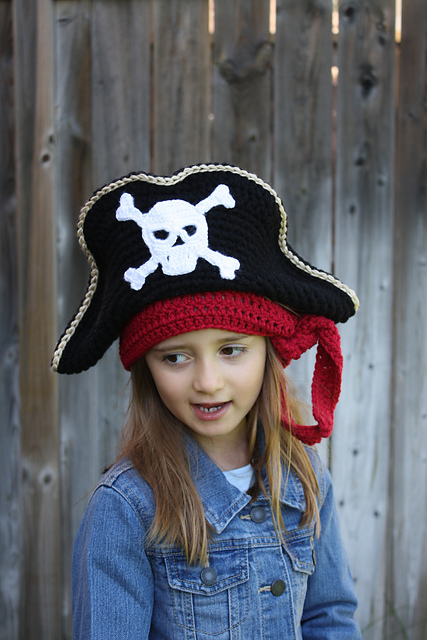 Kids Pirate Hat and Scarf