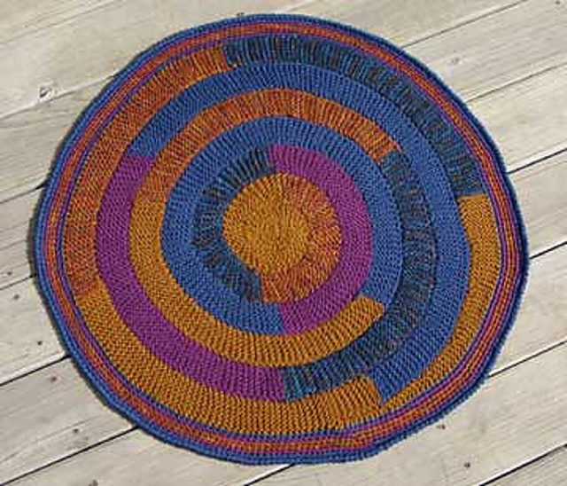 Handspun Spiral Rug