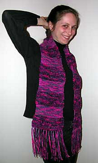 Textured Stripe Scarf