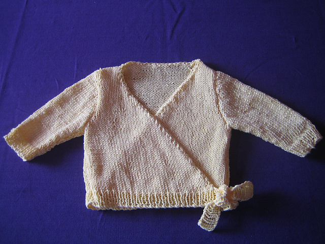 Cross Over Cardigan with Set In Sleeves