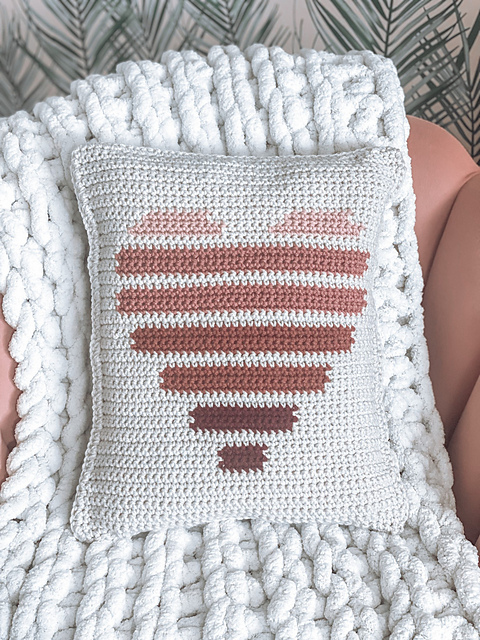 Boho Heart Pillow