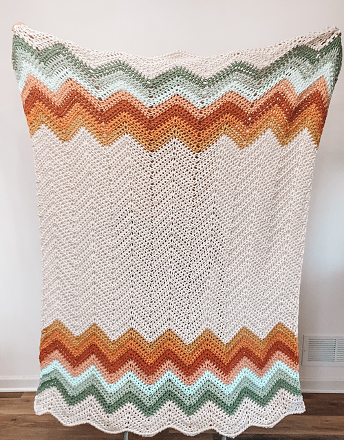 Phoenix Boho Chevron Blanket