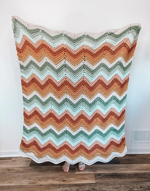 Sedona Boho Chevron Blanket