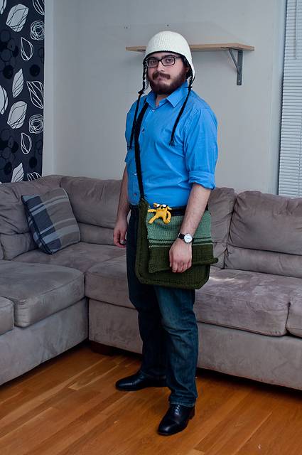 Adventure Time Finn Inspired Messenger Bag