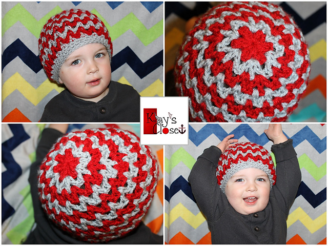 Zig Zag Star Beanie
