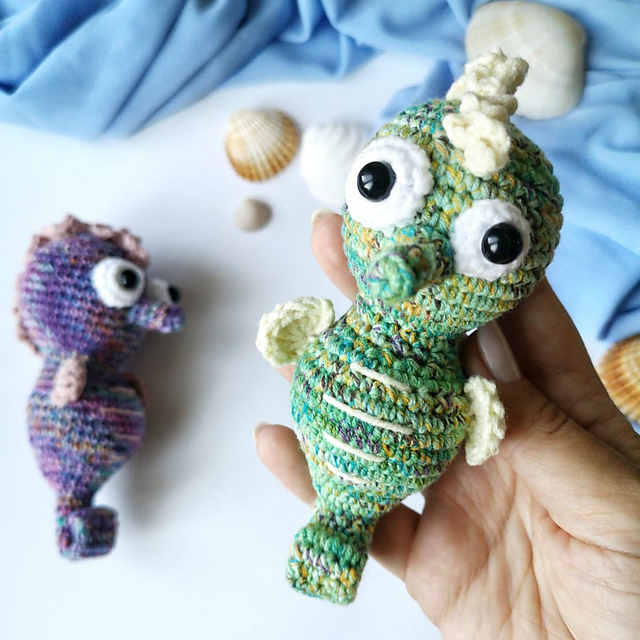 Crochet funny seahorse