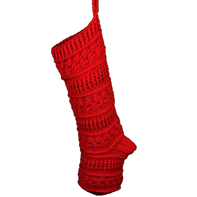 Textured Christmas Stocking