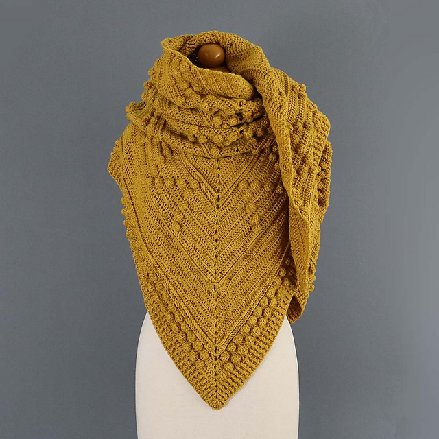 Double Caramel Blanket Shawl