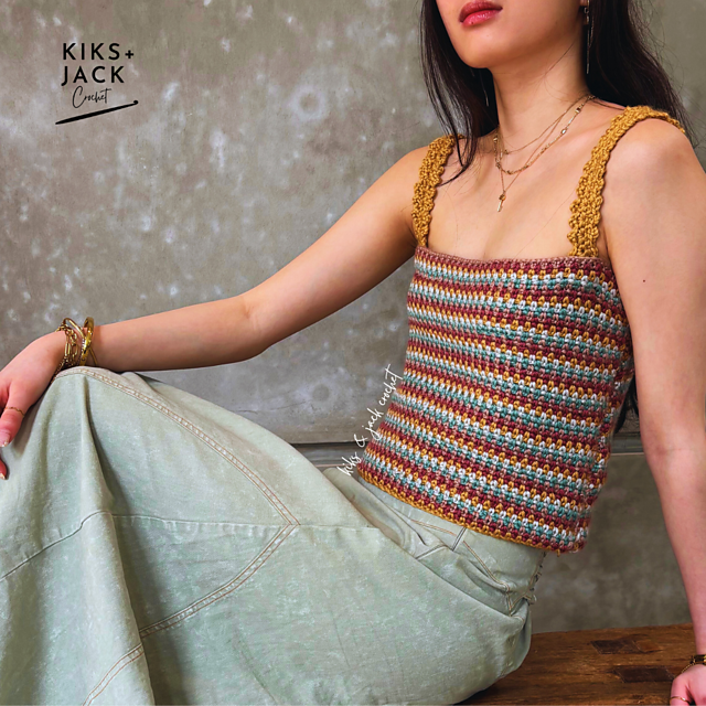 Ravelry: Colorful Crochet Summer Tank pattern by Kiks + Jack Crochet
