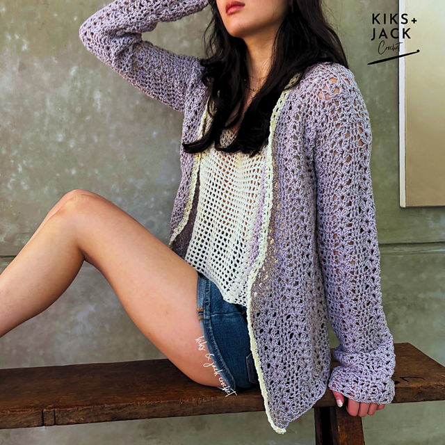 Lightweight Lace Crochet Cardigan