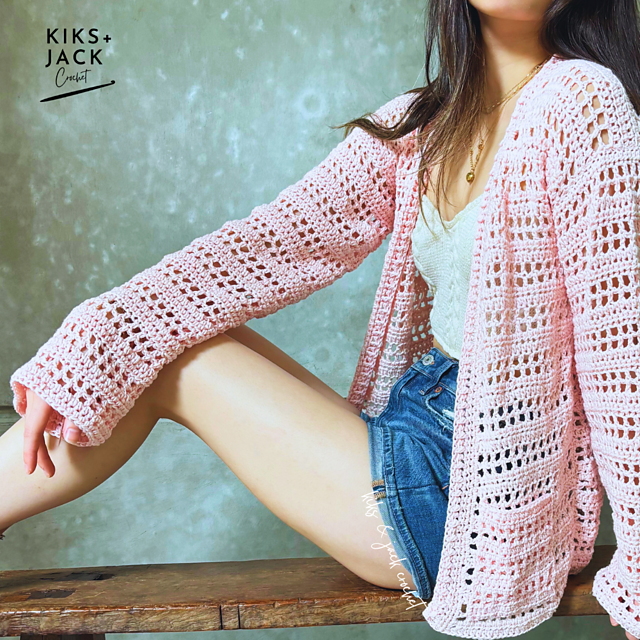 Flowy Mesh Crochet Cardigan