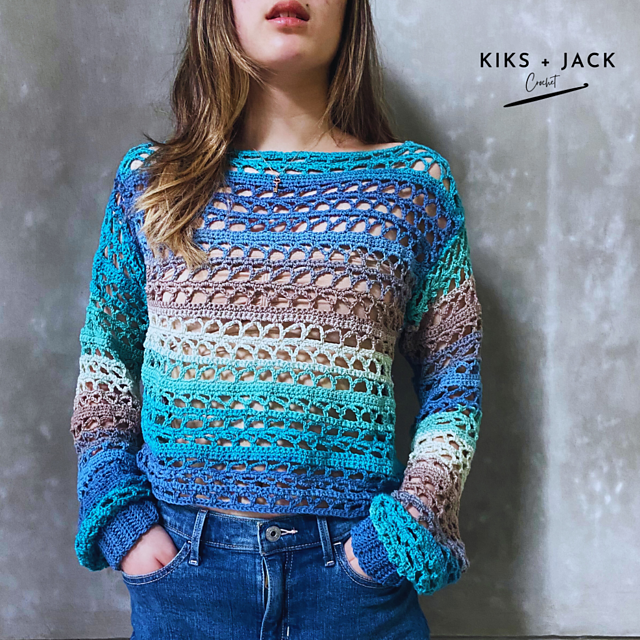 Ravelry: Coral Bay Mesh Net Top pattern by Kiks + Jack Crochet
