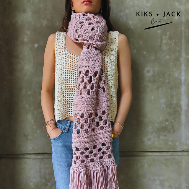 Fast Easy Done in 2 Days Crochet Scarf