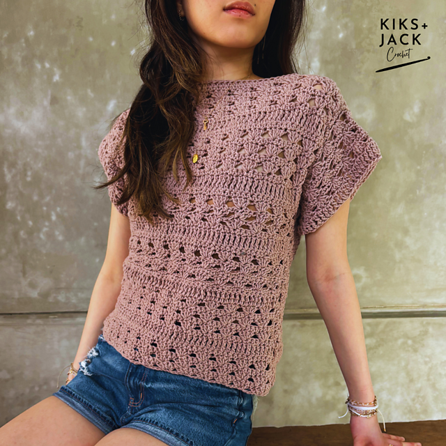 Pretty Lace Crochet Tee