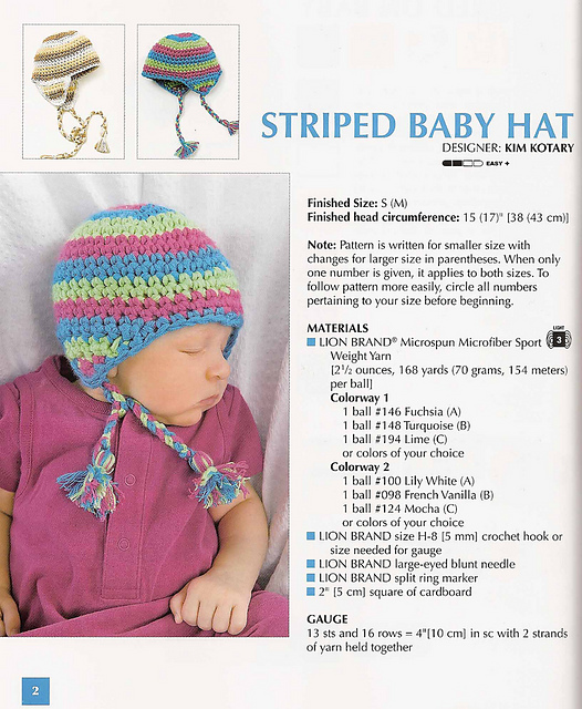 Striped Baby Hat