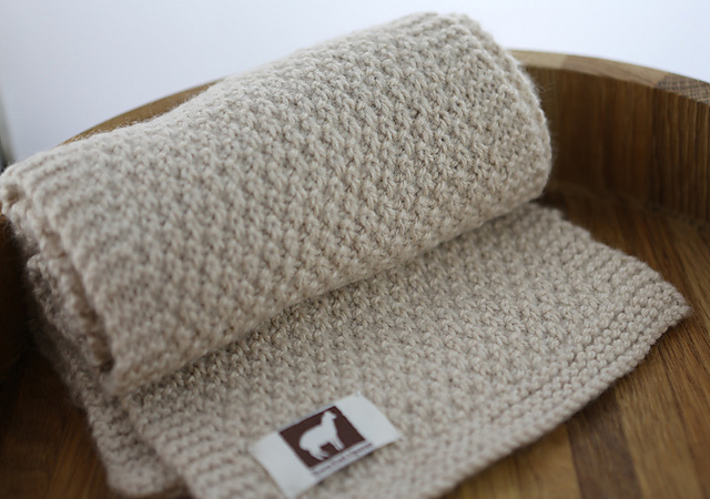 Moss Stitch Scarf