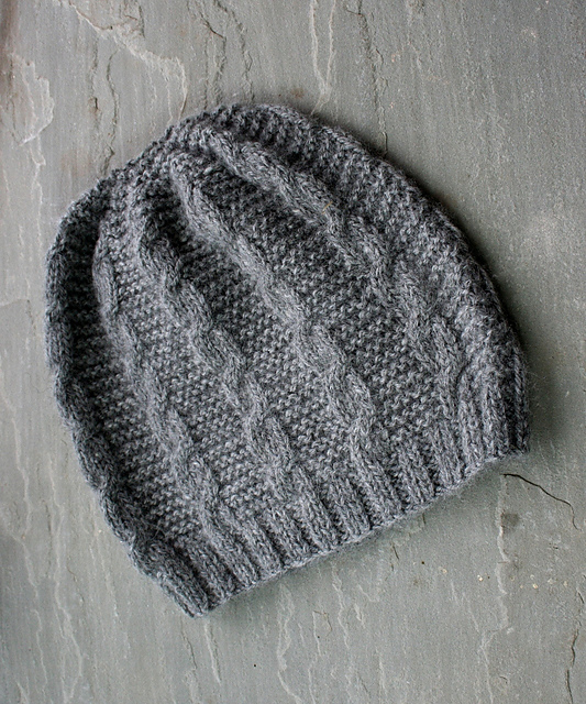 Garter Cable Baby Beanie