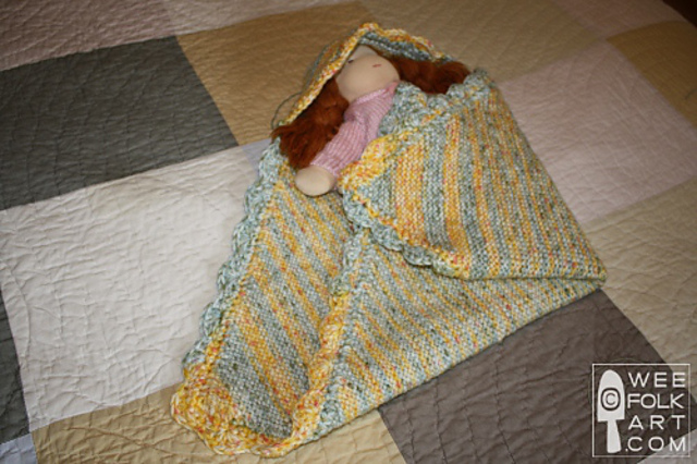 Wee Folk Art Knit Swaddle Blanket