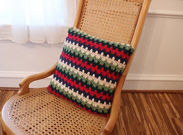 Vibrant V Stitch Pillow