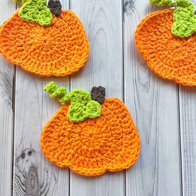 Pumpkin Coasters