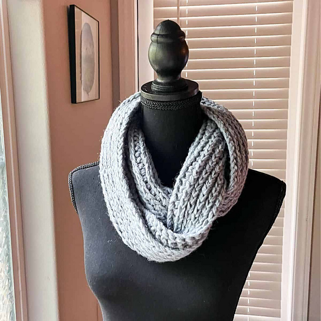 Camel Stitch Infinity Scarf