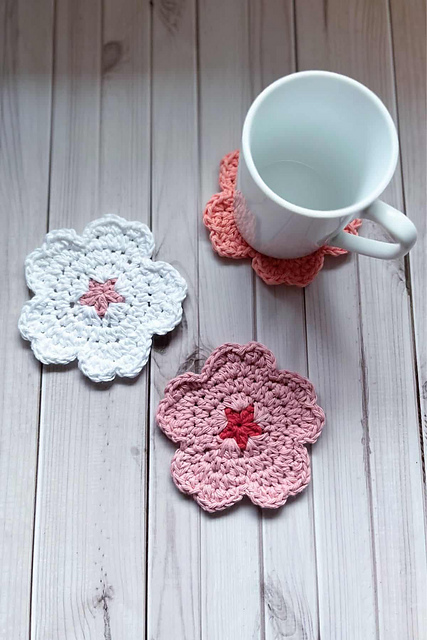 Cherry Blossom Coasters