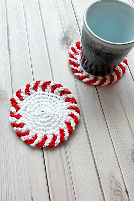 Peppermint Coasters