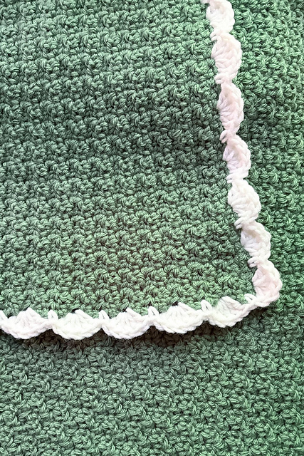 Lemon Peel Stitch Baby Blanket