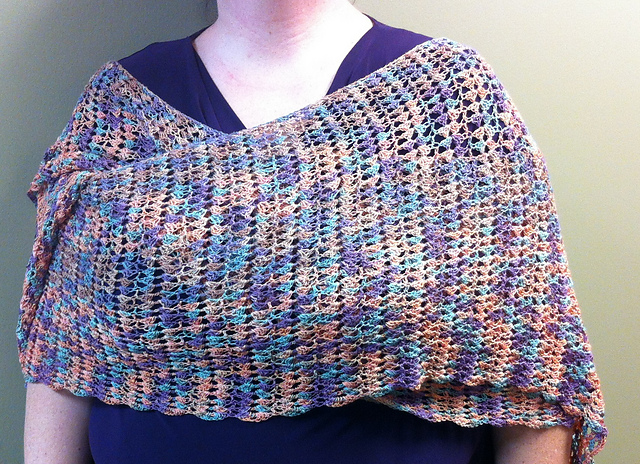 Double Wrap Scalloped Shawl