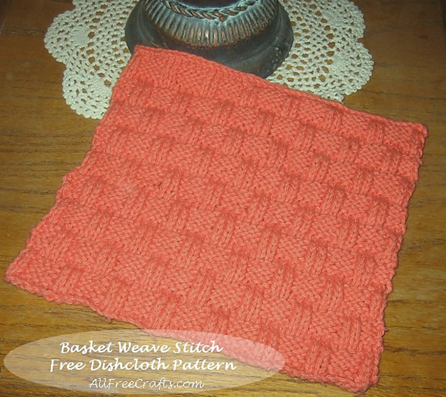 Basket Weave Dishcloth