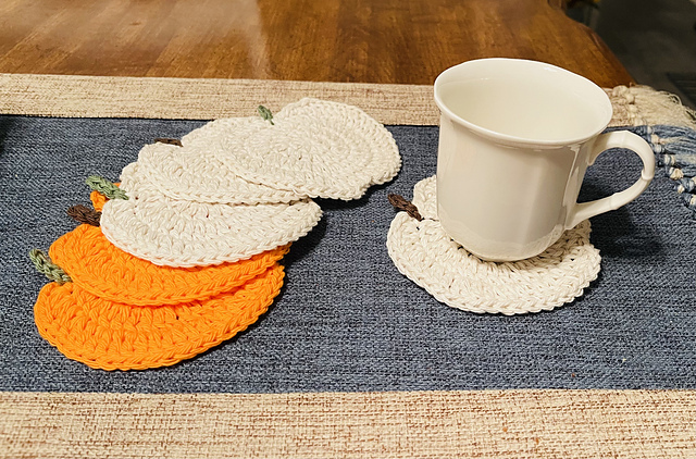 Pumpkin Coasters
