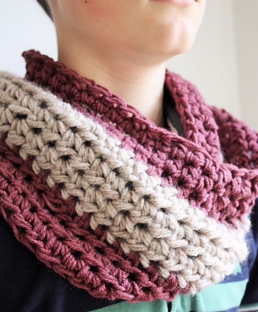 Two Colour Unisex Beginners Cowl
