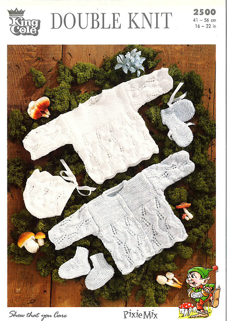 2500 Top, Coat, Bonnet, Mittens and Bootees