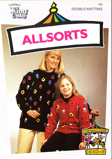 0108 KC Liquorice Allsorts Sweater and Cardigan