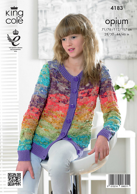 Ravelry: 4183 Sweater and Cardigan pattern by King Cole Ltd
