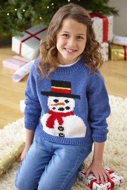 BKFCK1 Child's Snowman Sweater