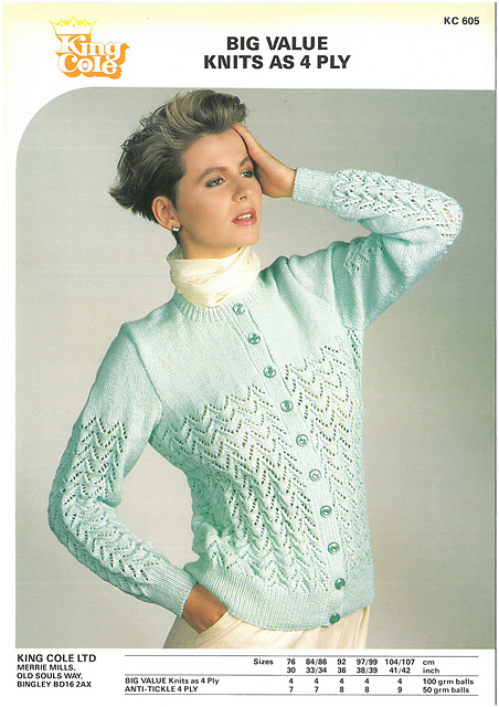 Ladies Lacy Cardigan