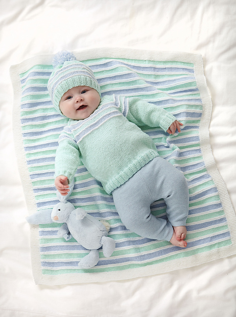 6169 Blanket, Jacket, Sweater, Bootees and Hat