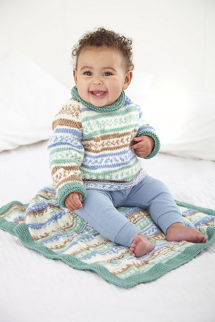 6183 Matinee coat, Sweater and Blankets