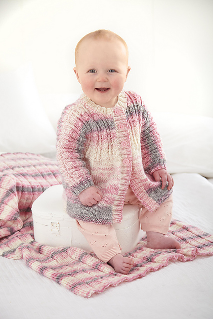 6168 Hooded Jacket, Top, Matinee Coat and Blanket