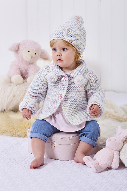 6084 Coat, Cardigan, Top and Hat