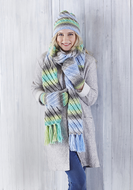 5411 Sweater, Cowl, Hat, Scarf and Mittens