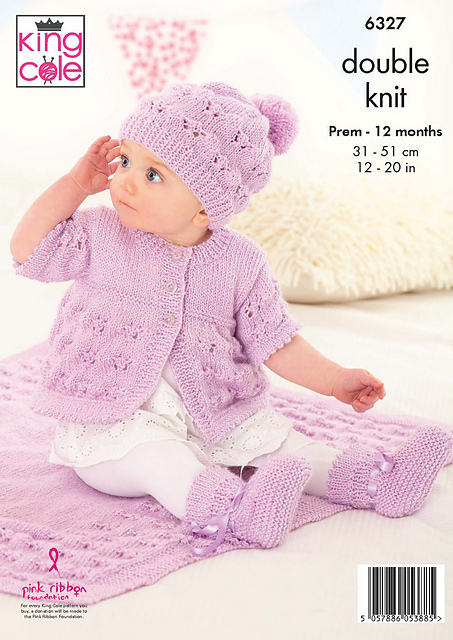 6327 Coat, Hat, Bootees and Blanket