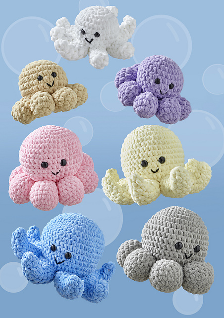 Ravelry: 9199 Cute Octopus pattern by King Cole Ltd