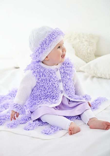 6102 Cardigans, Hat and Blanket