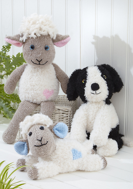 9208 Velveteen Sheep and Dog