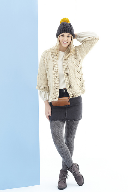 5527 Sweater, Cardigan and Hat